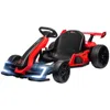 Breebe Aosom 24v 7.5 Mph Electric Go Kart With Adjustable Seat, Drifting Car Battery Powered Ride On Toy Ou In Red
