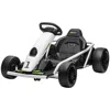 Breebe Aosom 24v 8.1 Mph Electric Go Kart, Drifting Car Battery Powered Ride On Toy Outdoor With Slow Start In Black
