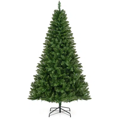 Breebe Artificial Christmas Tree Hinged Xmas Tree With 7 Lighting Modes In Green