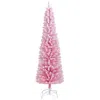 Breebe Artificial Christmas Tree With 460 Branch Tips And Folding Metal Stand In Pink