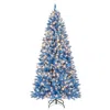 Breebe Artificial Christmas Tree With 767 Snowy Branch Tips In Blue