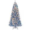 Breebe Artificial Christmas Tree With 767 Snowy Branch Tips In Blue