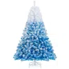 Breebe Artificial Christmas Tree With Branch Tips And Folding Metal Stand-6ft In Blue