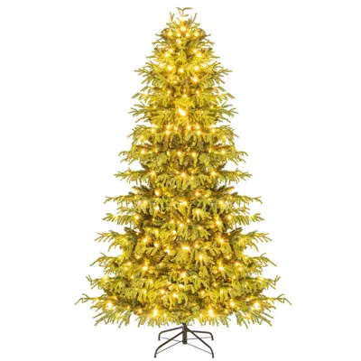 Breebe Artificial Christmas Tree With Led Lights And Pvc Mixed Branch Tips In Animal Print