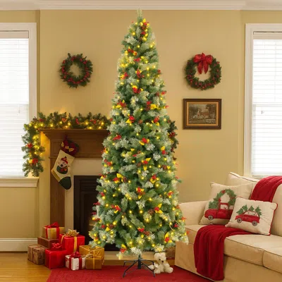 Breebe Artificial Christmas Tree With Realistic Pvc And Pine Needle Branches In Green