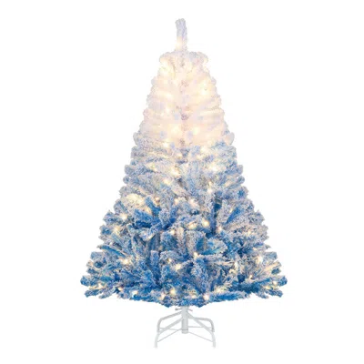 Breebe Artificial Christmas Tree With Warm White Led Lights And 8 Modes In Multi