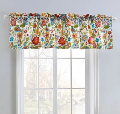 Breebe Astoria White Window Valance In Multi