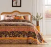 Breebe Audrey Chocolate Bedspread Set In Multi