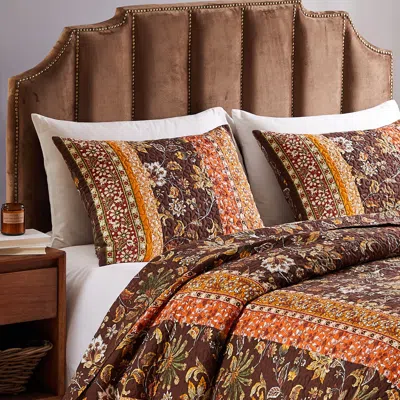 Breebe Audrey Chocolate Sham King In Brown