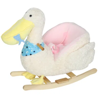 Breebe Baby Rocking Horse Toy With Pelican Design And Duck Sound In Multi