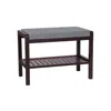 Breebe Bamboo Padded Shoe Bench