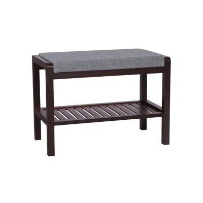 Breebe Bamboo Padded Shoe Bench