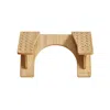 Breebe Bamboo Toilet Stool With Non-slip Grooves In Brown