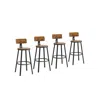 Breebe Bar Stools Set Of 4 In Brown