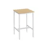 BREEBE BAR TABLE WITH METAL FRAME OAK BEIGE AND WHITE
