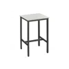 Breebe Bar Table With Metal Frame Vintage White And Black