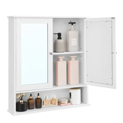 Breebe Bathroom Cabinet With Mirror, White Ulhc012w01