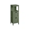 Breebe Bathroom Floor Cabinet With 2 Drawers In Green