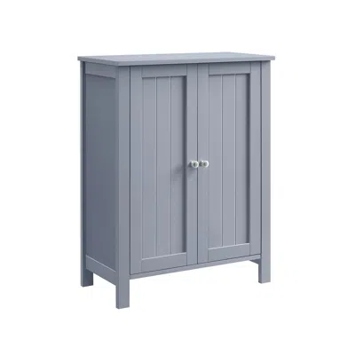 Breebe Bathroom Floor Storage Cabinet Mystic Gray
