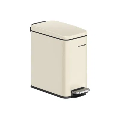 Breebe Bathroom Trash Can With Lid For Small Spaces In Neutral