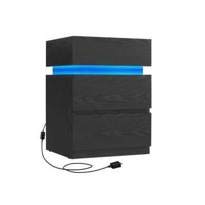 Breebe Bedside Table With Led Lights