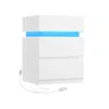 Breebe Bedside Table With Led Lights