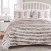Breebe Bella Ruffle Quilt Set In Metallic