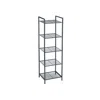 Breebe Black 5-tier Metal Storage Rack For Kitchen