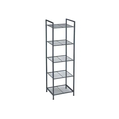 Breebe Black 5-tier Metal Storage Rack For Kitchen