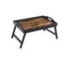 Breebe Black & Brown Bed Tray With Foldable Legs
