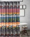Breebe Black Bear Lodge Bath Shower Curtain - 72x72