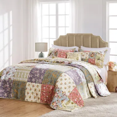 Breebe Blooming Prairie Bedspread Set 3-piece Full In Multi
