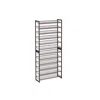 Breebe Bronze Large Shoe Rack With 12 Shelves