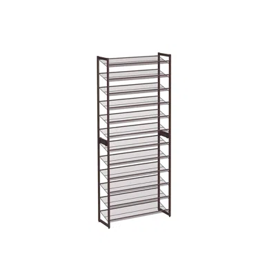 Breebe Bronze Large Shoe Rack With 12 Shelves