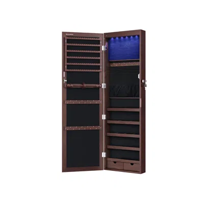Breebe Brown Hanging Jewelry Armoire