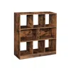 Breebe Brown Wooden Bookcase With Open Shelves