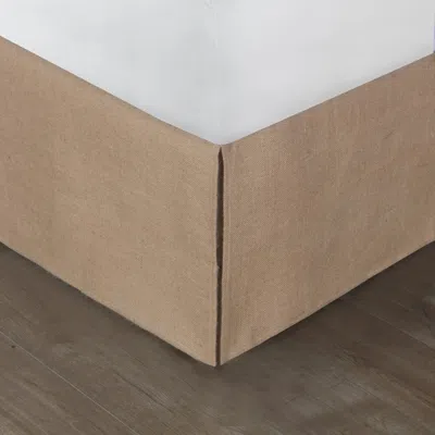 Breebe Burlap Bed Skirt 15″ Queen In White