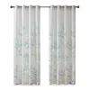 Breebe Burnout Printed Curtain Panel Pair(2 Pcs Window Panels) In White