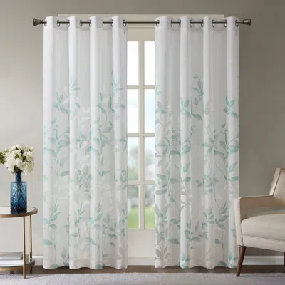 BREEBE BURNOUT PRINTED CURTAIN PANEL(ONLY 1 PC PANEL)