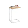 Breebe C-shaped End Table In White