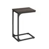Breebe C-shaped End Table Chestnut Brown And Black