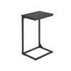 Breebe C-shaped End Table Chestnut Brown And Black