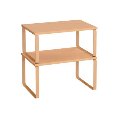 Breebe Cabinet Organizer Shelf, Set Of 2 In Neutral