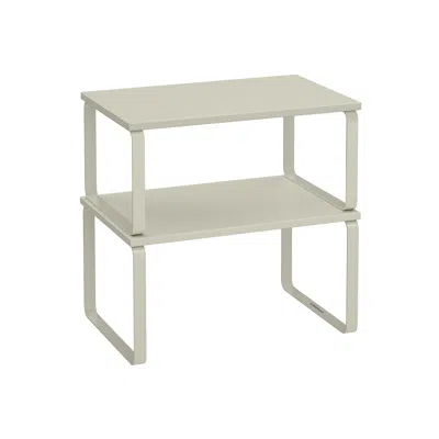 Breebe Cabinet Organizer Shelf, Set Of 2 In White