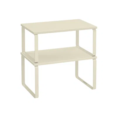 Breebe Cabinet Organizer Shelf, Set Of 2 In Neutral