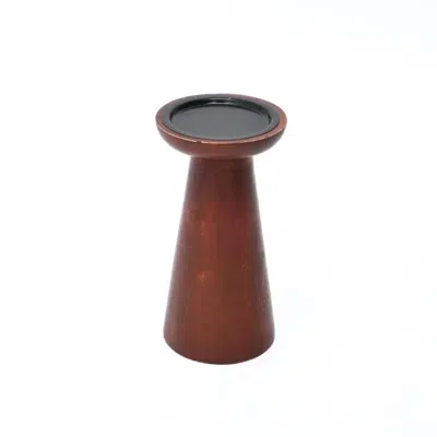 Breebe Candle Holder Finish Mango Wood Home Decor