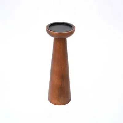 Breebe Candle Holder Finish Mango Wood Home Decor