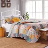 Breebe Carlie Calico Patches Quilt Set 3-piece Full/queen In Multi