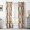 Breebe Carlie Calico Patches Window Treatments In Multi