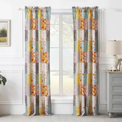 Breebe Carlie Calico Patches Window Treatments In Multi